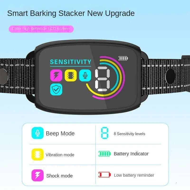 Auto Anti-Bark Collar  -  Waterproof Smart Vibration - image 3
