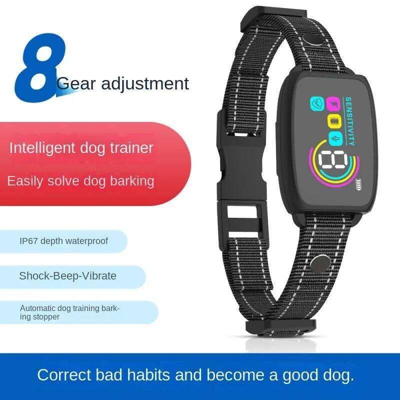 Auto Anti-Bark Collar  -  Waterproof Smart Vibration - image 4