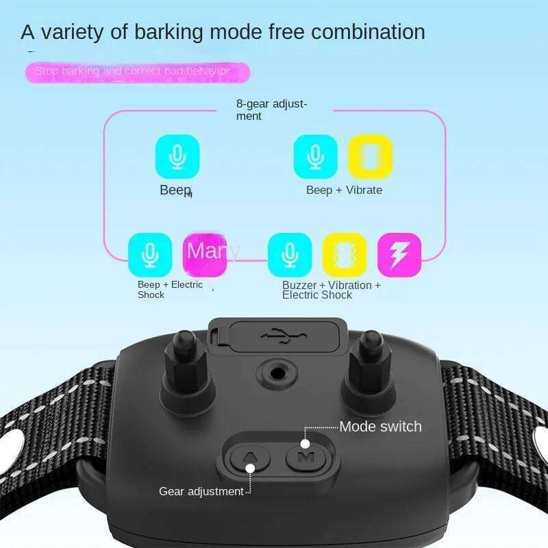 Auto Anti-Bark Collar  -  Waterproof Smart Vibration - image 5