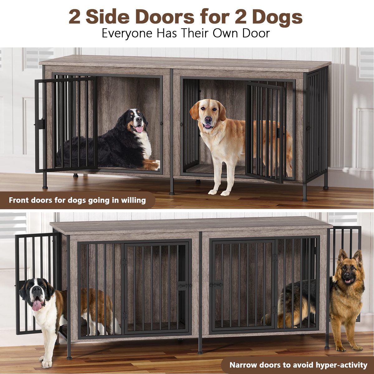Heavy Duty Dog Crate Furniture TV Stand - image 2