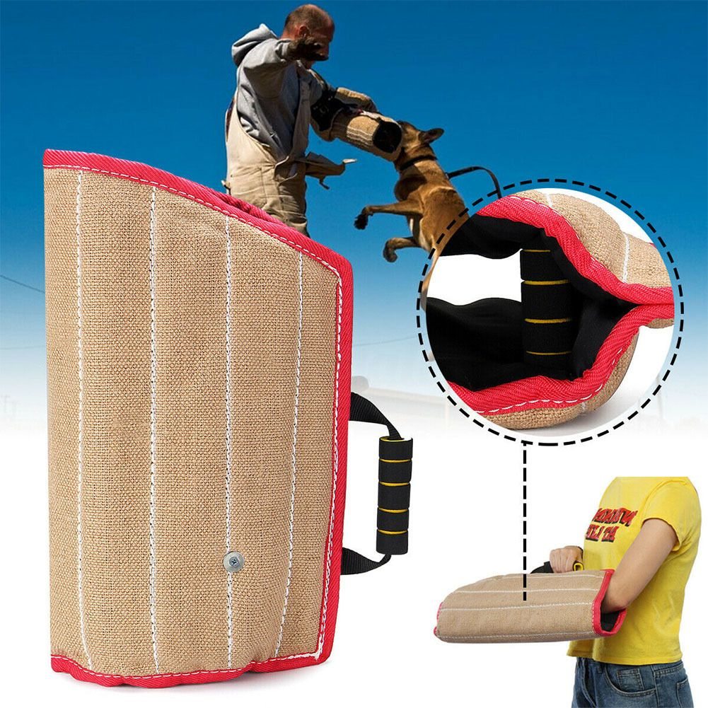 Jute Dog Bite Sleeve with Handle  -  K9 Arm Protection - image 1