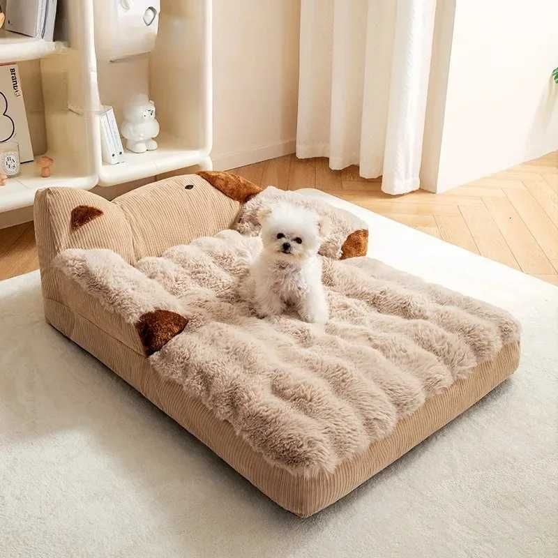 Large Dog Sofa Bed  -  Fluffy Kennel Cushion - image 1