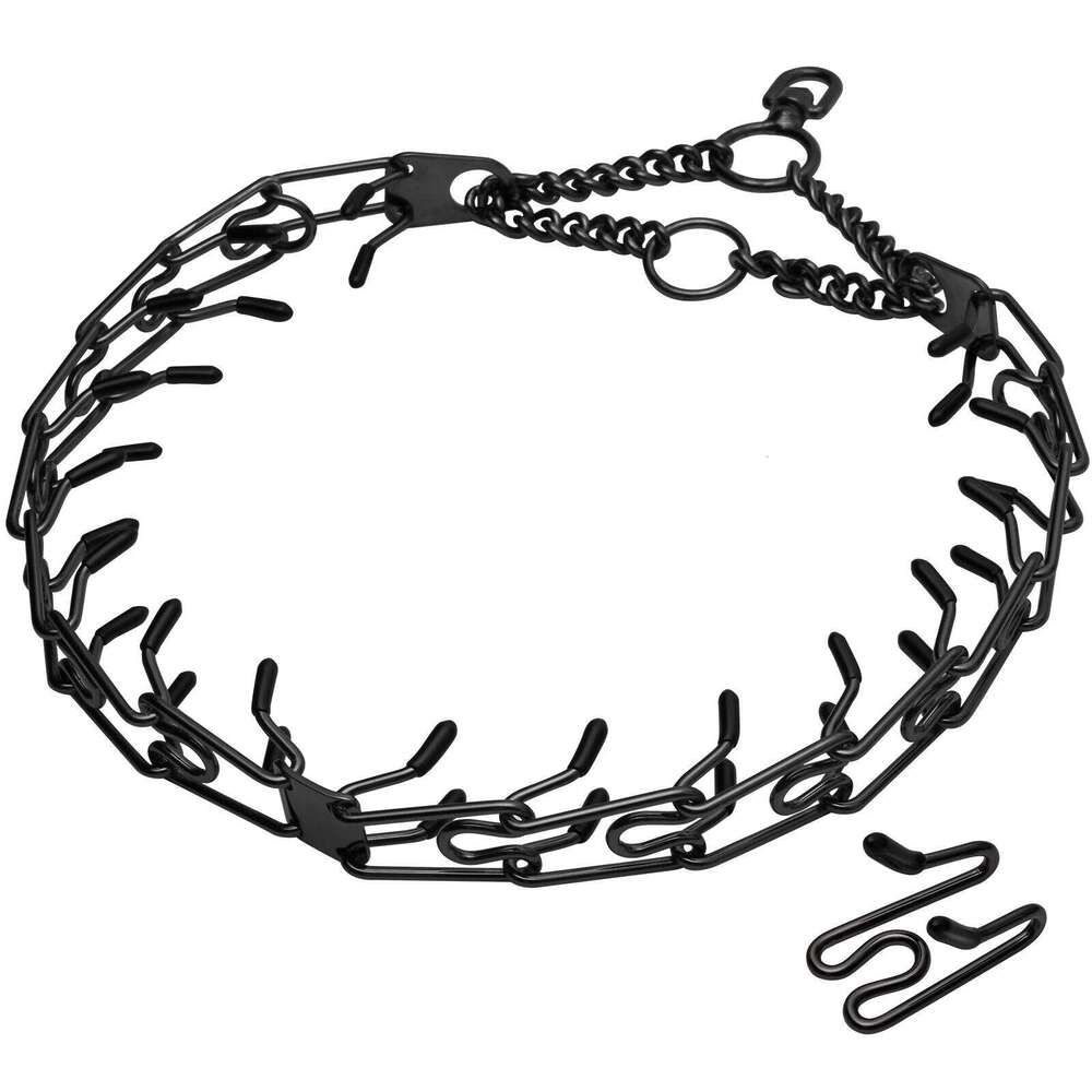 Stainless Steel Prong Collar  -  Comfort Rubber Tips - image 5