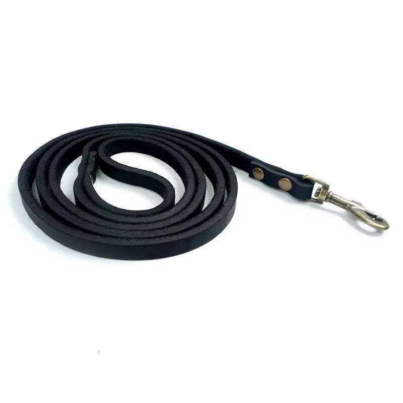 Top Grain Leather Dog Leash  -  Genuine Cowhide - image 4